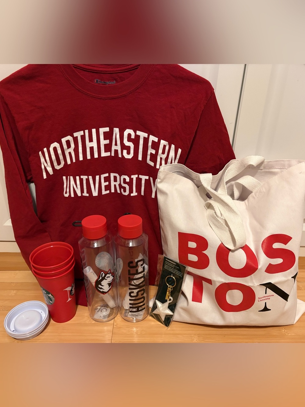 Starbucks x Northeastern University Swag Gift Set Students Alumni Merch